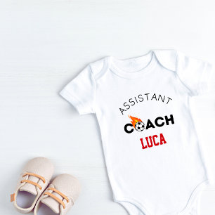 Personalized Assistant Soccer Coach Baby Bodysuit