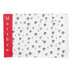 Personalized Assorted Animals Pillowcase