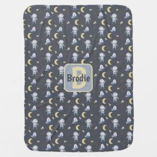 Personalized Astronaut Baby Blanket