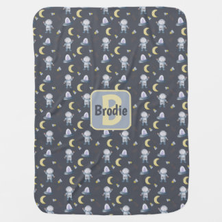 Personalized Astronaut Baby Blanket