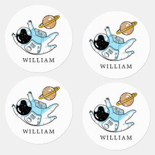 Personalized Astronaut Kid's Kids' Labels