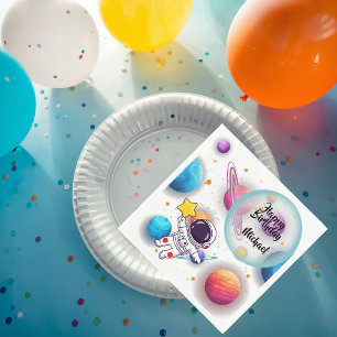 Personalized Astronaut & Planets Party Napkins
