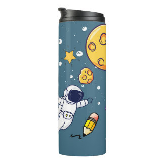 Personalized Astronaut Space School Supplies Thermal Tumbler