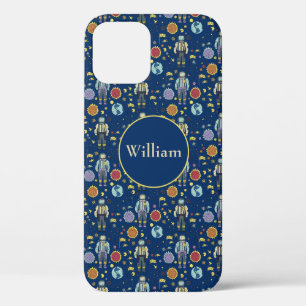 Personalized Astrounaut Space Man Colorful iPhone 12 Case