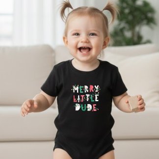 Personalized Athletic Holiday Fesive Graphic Baby T-Shirt