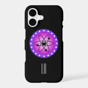 Personalized Atomic Symbol on a Pink background iPhone 17 Case