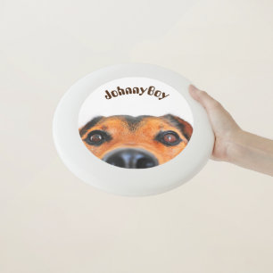 Personalized// Attentive dog's nose Wham-O Frisbee