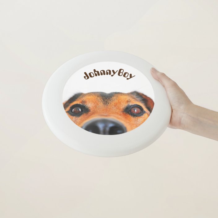 White Dog Wham-o Frisbee