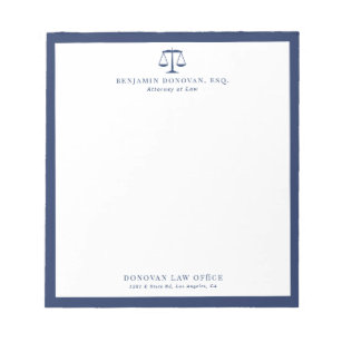 Personalized Attorney at Law Lawyer Notepad