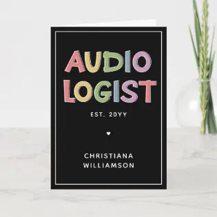 Personalized Audiologist Audiology Graduation Gift Card
