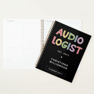 Personalized Audiologist Audiology Graduation Gift Planner
