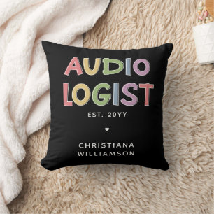 Personalized Audiologist Audiology Graduation Gift Throw Pillow