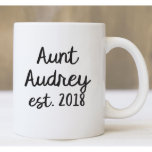 Personalized Aunt Coffee Mug<br><div class="desc">Great mug to give to that special aunt in your life. Personalized with any year. All other text included as shown.</div>