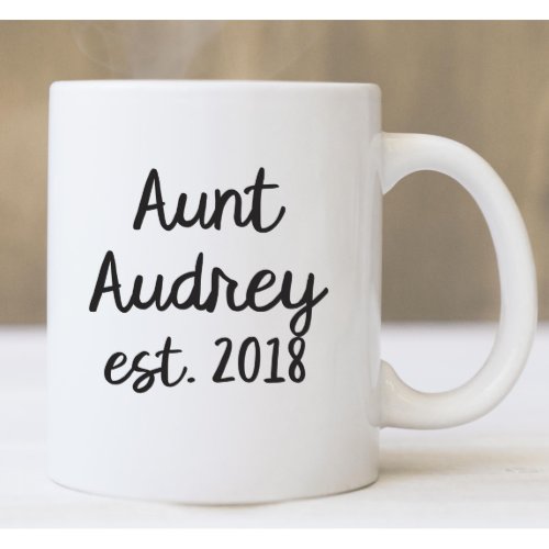 Personalized Aunt Coffee Mug