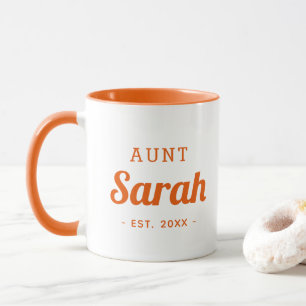 Personalized Aunt Monogram Mug