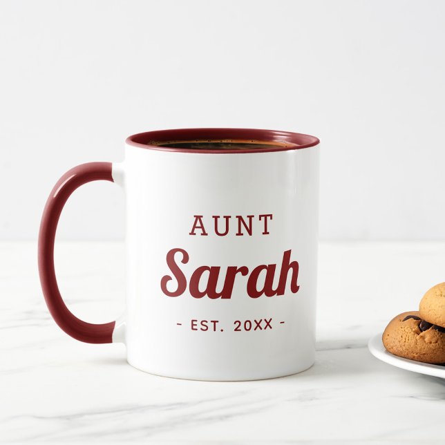Personalized Aunt Monogram Mug (Creator Uploaded)