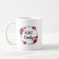 Personalized Aunt Mug, Custom Aunt Mug, Aunt Gift Coffee Mug