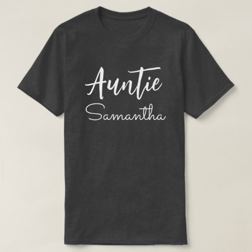 Personalized Auntie Name Christmas Gift For Aunt T_Shirt