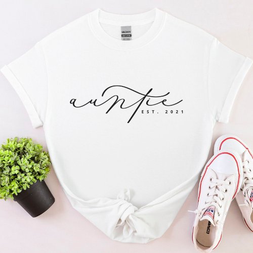 Personalized Auntie T_Shirt