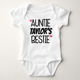 Personalized Auntie's Bestie Baby Outfit Bodysuit