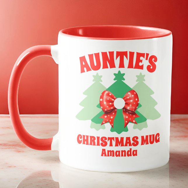 Personalized Auntie's Christmas Mug (Creator Uploaded)