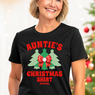 Personalized Auntie's Christmas Shirt