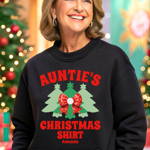 Personalized Auntie's Christmas Sweatshirt