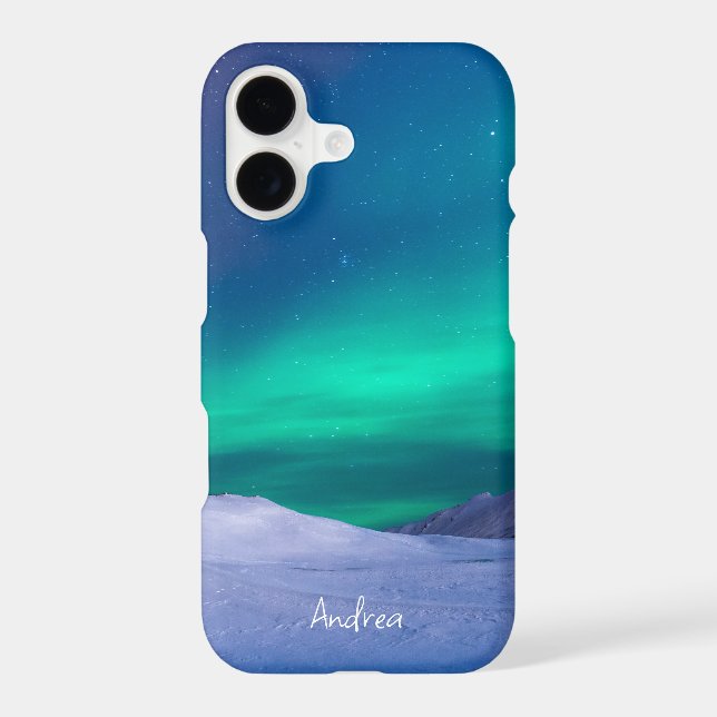 Personalized Aurora Borealis Name Case-Mate iPhone Case (Back)