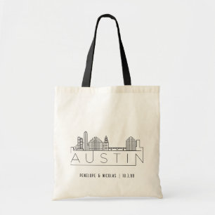 Personalized Austin Wedding Welcome Bag Tote