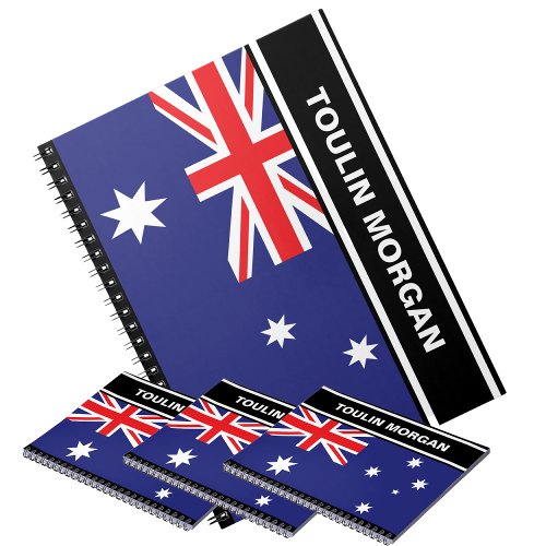 Personalized  Australia Flag  Notebook