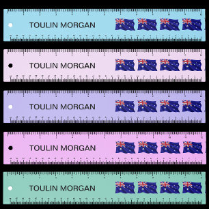 Personalized Australia Flag Ruler