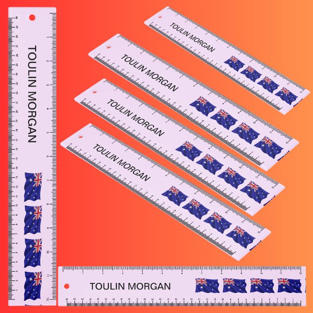 Personalized  Australia Flag Ruler (Creator Uploaded)