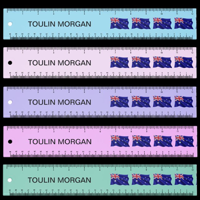 Personalized  Australia Flag Ruler (Creator Uploaded)