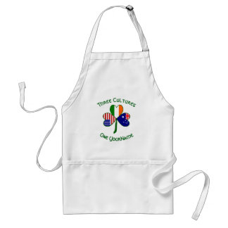 Personalized Australia Ireland USA Shamrock Adult Apron