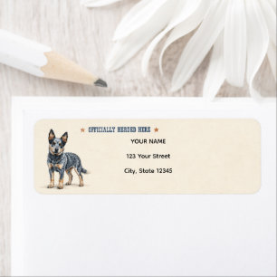 Personalized Australian Cattle Dog Label
