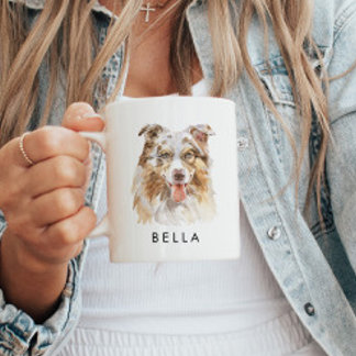 Personalized Australian Shepard Dog Lover Gifts Coffee Mug