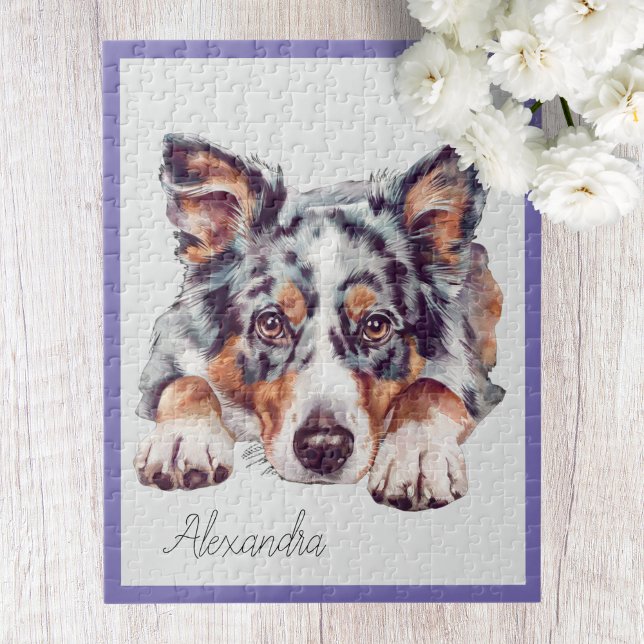 Personalized Australian Shepherd Jigsaw Puzzle (Creator Uploaded)