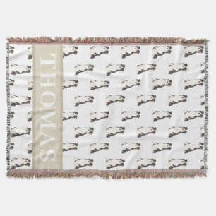 Personalized Australian Shepherd Throw Blanket