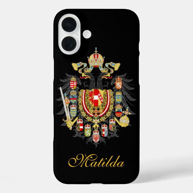 Personalized Austria Hungary Empire Case-Mate iPhone Case (Back)