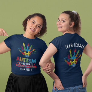 Personalized Autism Awareness Educate Advocate Tri-Blend Shirt