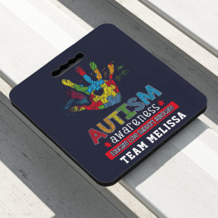 Personalized Autism Awareness Educate Support Seat Cushion