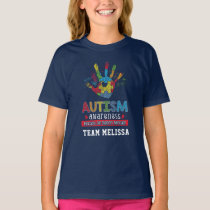 Personalized Autism Awareness Educate Support T-Shirt