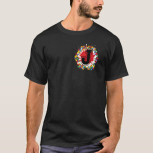 Personalized Autism Awareness Initial J Letter Mon T-Shirt
