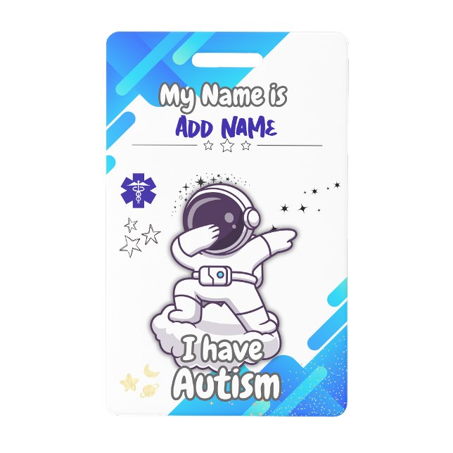 Personalized Autism ID Card – Emergency Alert  Badge (Personalized Autism ID Card – Emergency Alert Badge)