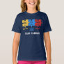 Personalized Autism Puzzle Chemistry Elements Team T-Shirt