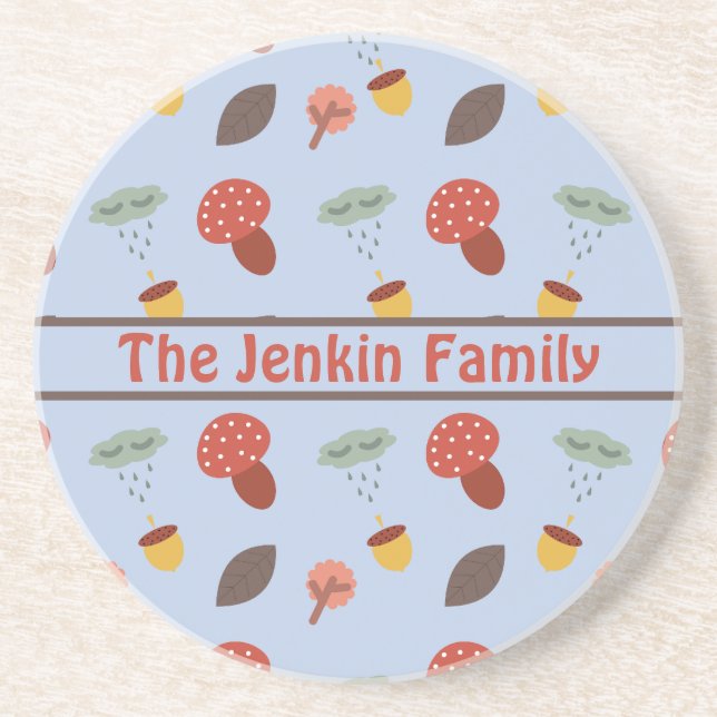 Personalized Autumn Coaster (Front)