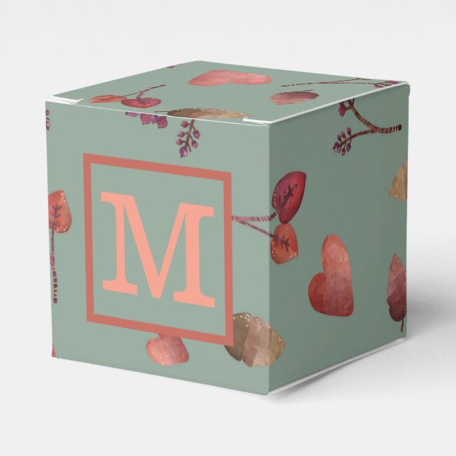 Personalized Autumn Favor Box (Front Side)