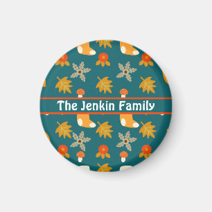 Personalized Autumn Magnet