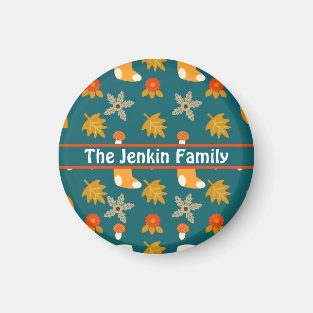 Personalized Autumn Magnet (Front)