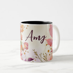 Personalized Autumn Mug with Pumpkins